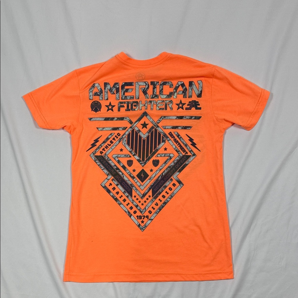 American Fighter Neon Orange Reflective Tee - Picture 4 of 4